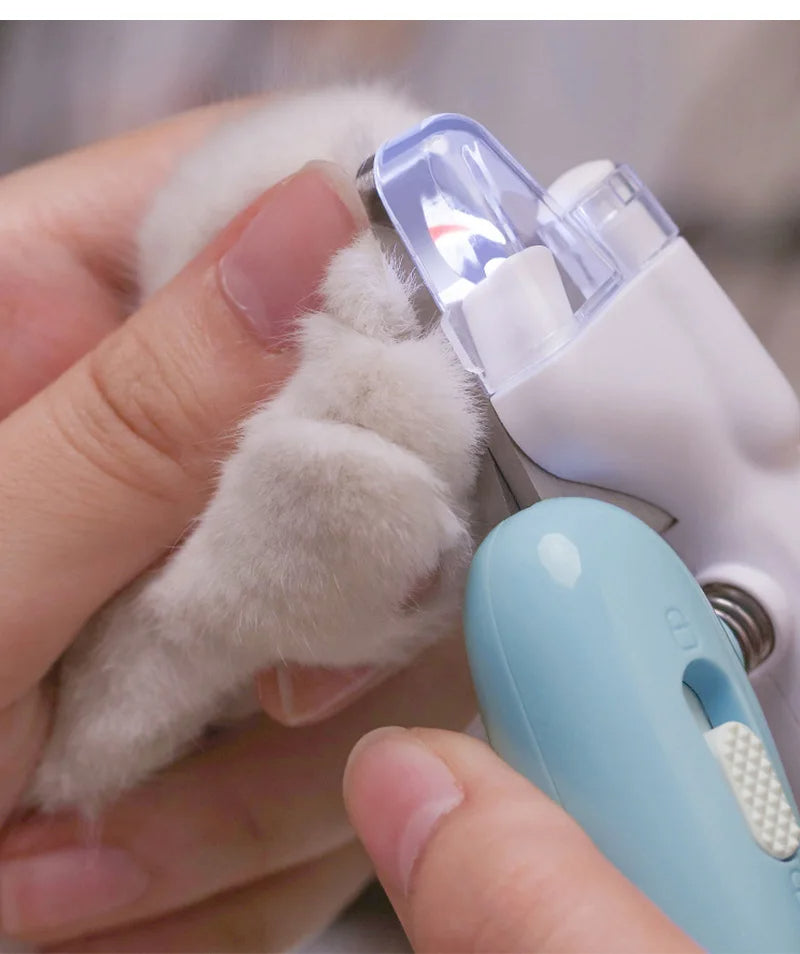 Pet Nail Clippers With LED Electric Nail Grinder for Both Cats & Dogs