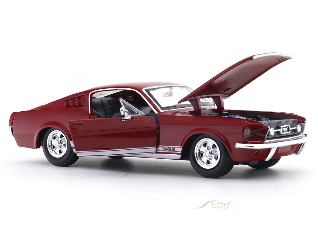 1967 Ford Mustang GT Acrylic Case 1:24 Bburago Licensed Diecast Scale Model Car Collectible