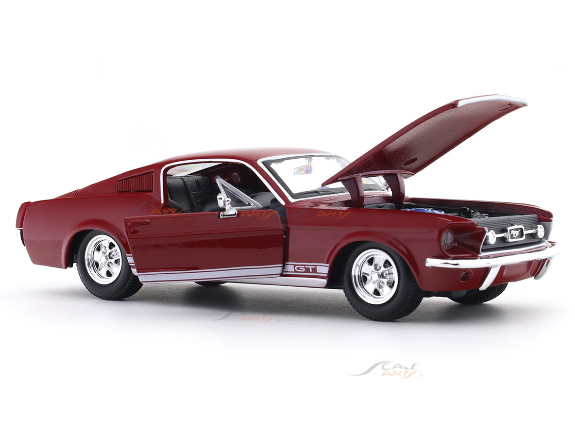 1967 Ford Mustang GT Acrylic Case 1:24 Bburago Licensed Diecast Scale Model Car Collectible