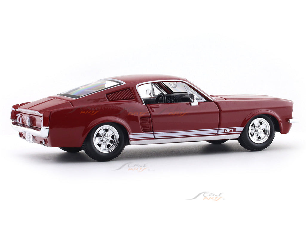 1967 Ford Mustang GT Acrylic Case 1:24 Bburago Licensed Diecast Scale Model Car Collectible