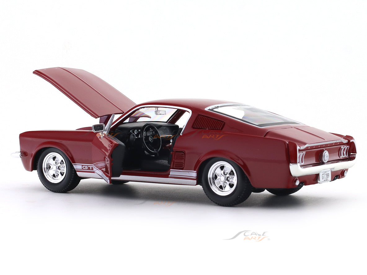 1967 Ford Mustang GT Acrylic Case 1:24 Bburago Licensed Diecast Scale Model Car Collectible