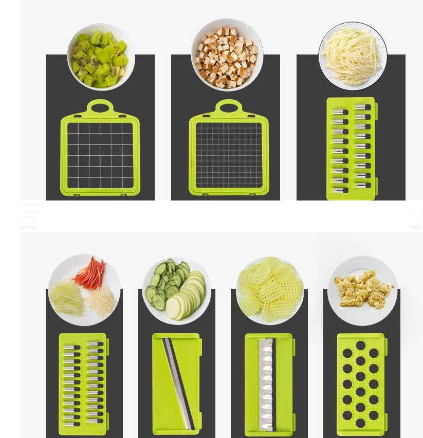 Multifunctional Vegetable Cutter - Kitchen Slicer Dicer for Fruits & Veggies