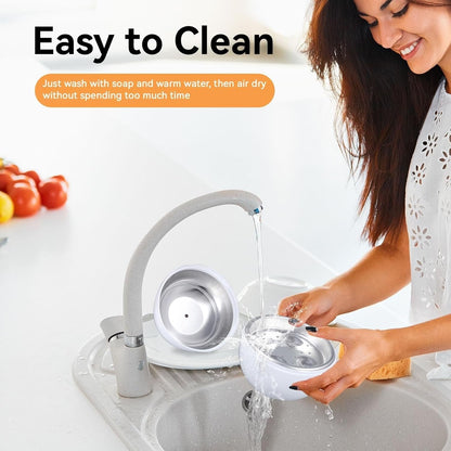 4-Egg Microwave Boiler – Quick Cooker for Perfect Soft or Hard-Boiled Eggs with Built-In Easy Shell Remover