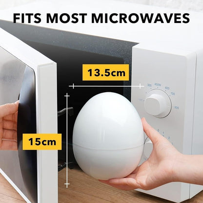 4-Egg Microwave Boiler – Quick Cooker for Perfect Soft or Hard-Boiled Eggs with Built-In Easy Shell Remover