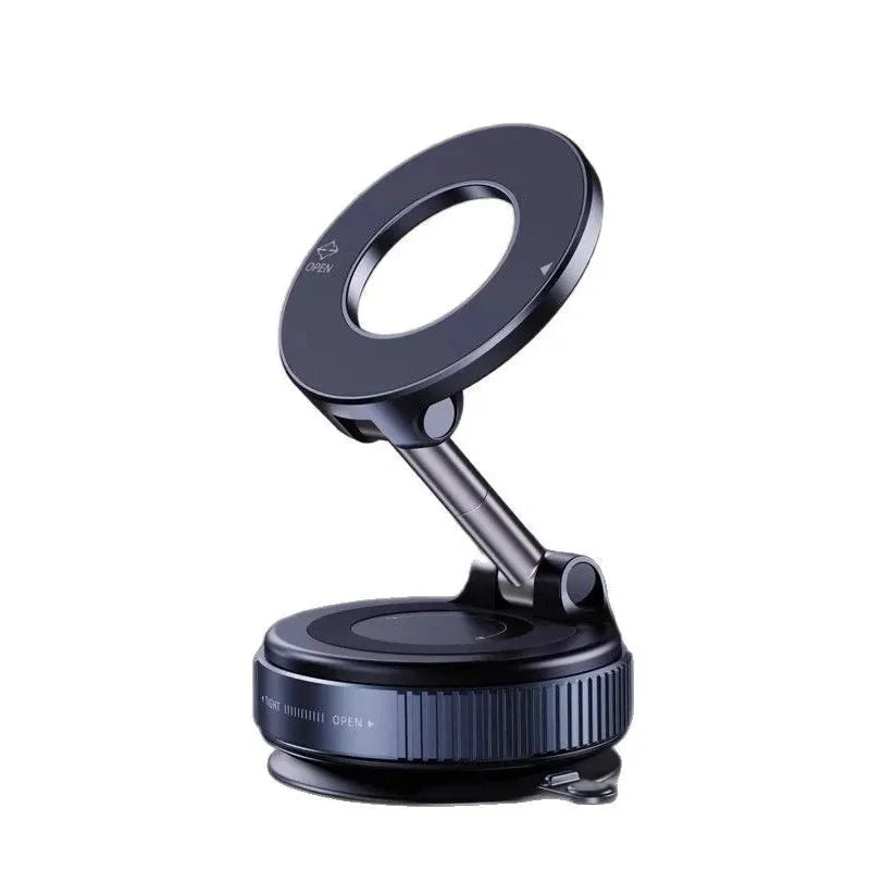 360° Vacuum Adsorption Magnetic Car Phone Holder – Strong Suction Dashboard & Windshield Mount, Universal Hands-Free Mobile Stand