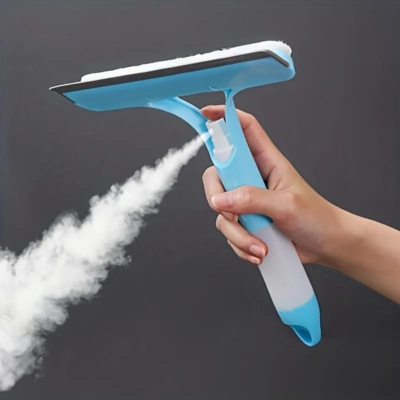 Double-Sided Window Cleaner With Spray