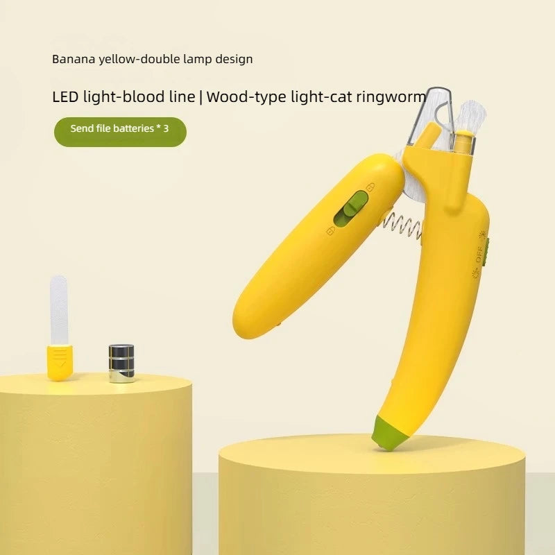 Pet Nail Clippers With LED Electric Nail Grinder for Both Cats & Dogs