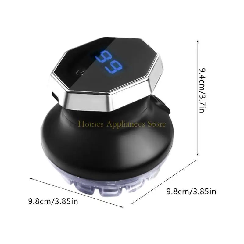 TrimOrbit™ Hair Clipper 💈 — Circular Precision with LED Display