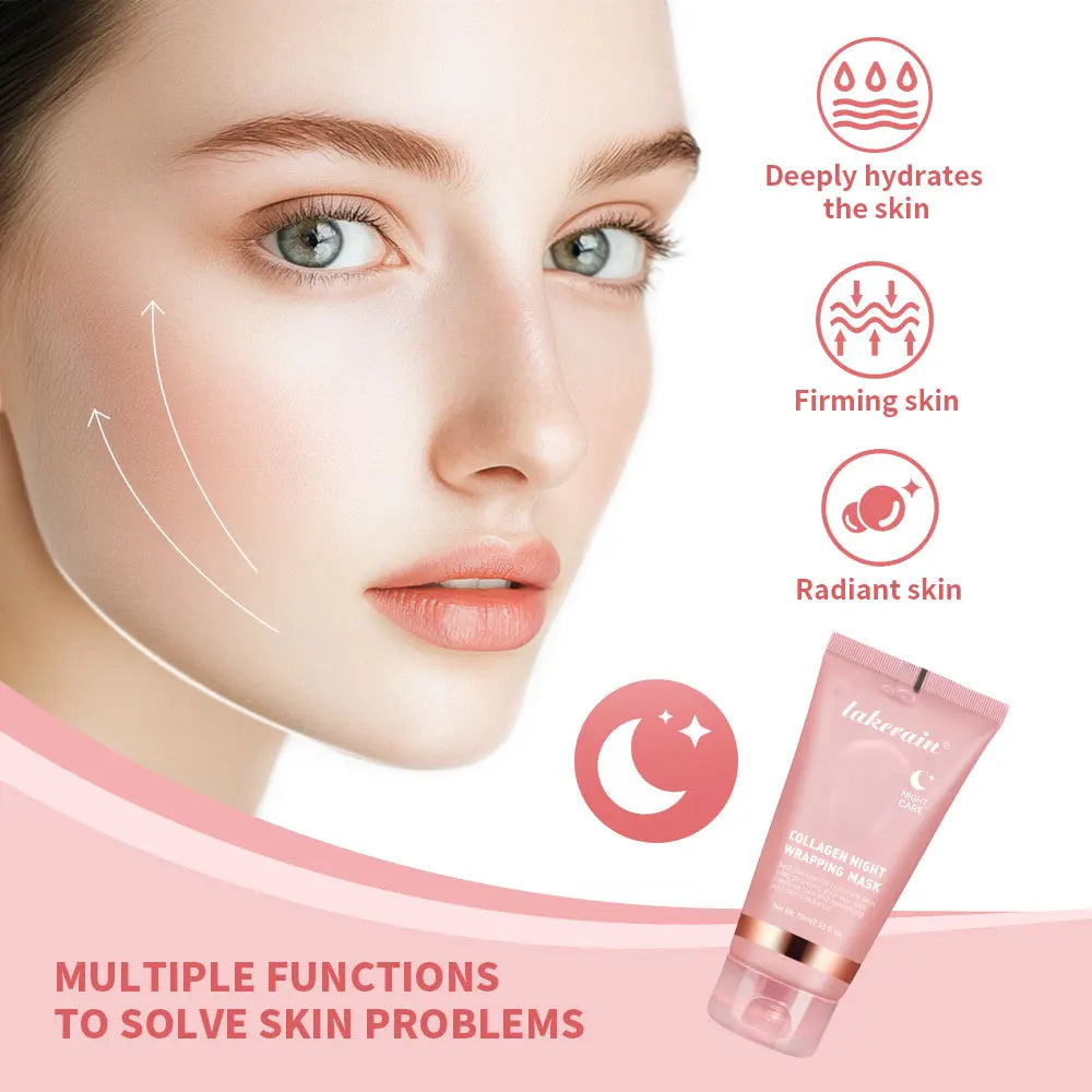 Korean Collagen Night Wrapping Mask  Overnight Glass Skin Treatment
