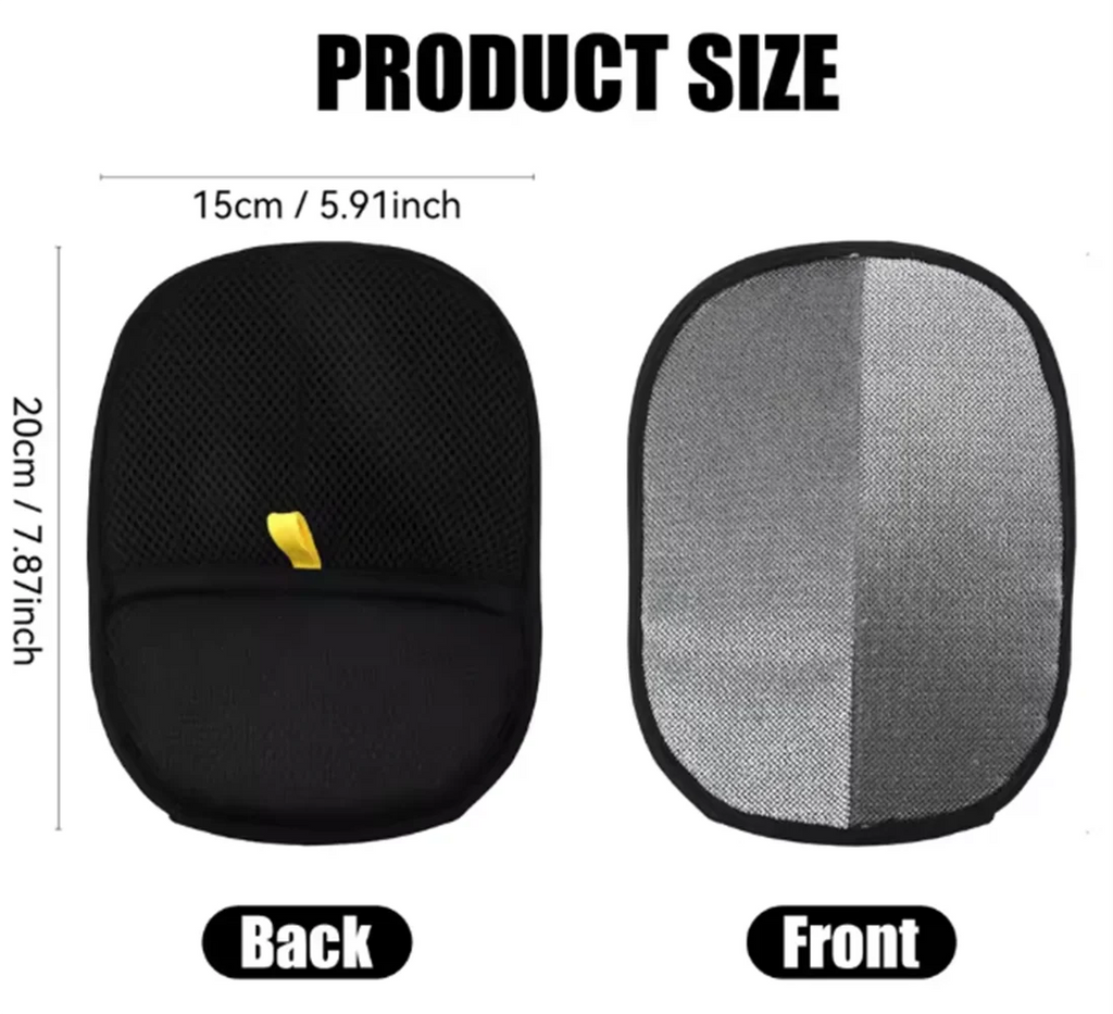 🐾 Double-Sided Reuseable Static Grooming Gloves for Pets _Hair Removal & Grooming.