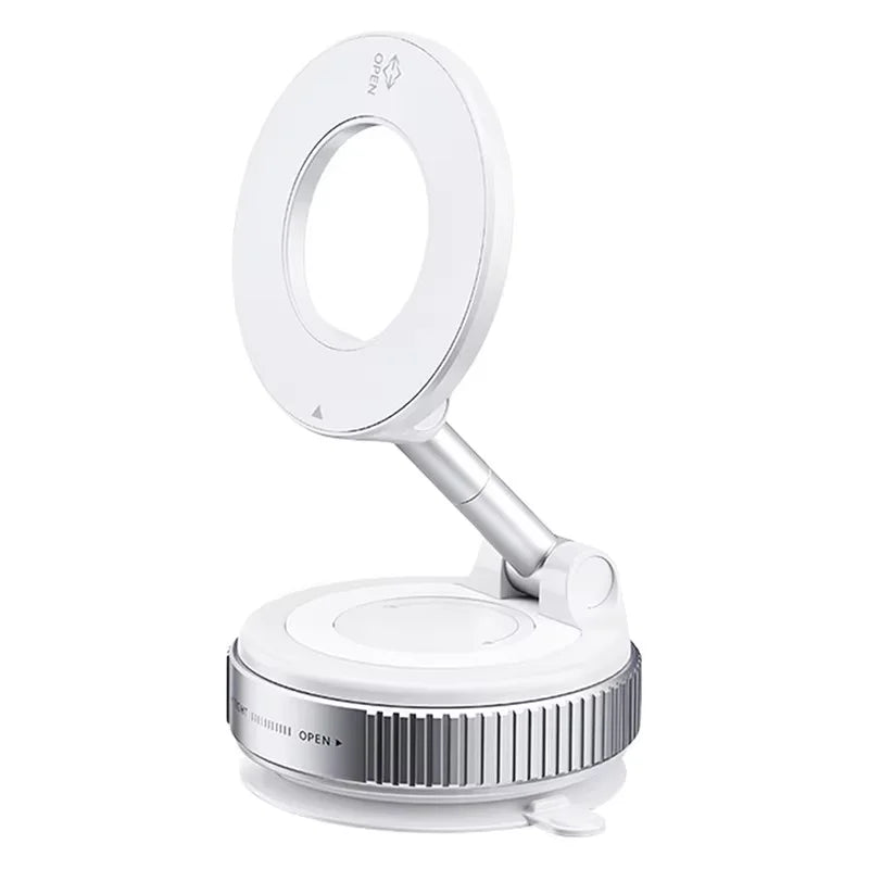 360° Vacuum Adsorption Magnetic Car Phone Holder – Strong Suction Dashboard & Windshield Mount, Universal Hands-Free Mobile Stand