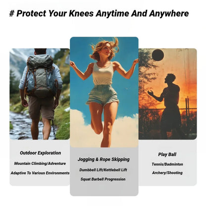 Adjustable PVC Knee Patellar Band Tendon Support Strape Brace Shock Absorption Compression Strap Pads Sport Protection