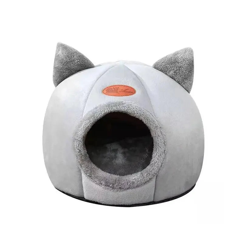 “Cozy Cat Bed House – Soft Warm Pet Cave for Indoor Cats & Kittens”