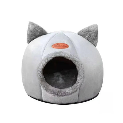 “Cozy Cat Bed House – Soft Warm Pet Cave for Indoor Cats & Kittens”