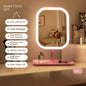 3-Color LED Desktop Vanity Mirror | Touch Control Makeup & Dressing Light