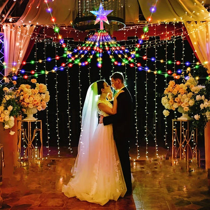 LED Outdoor Christmas Tree Lights – Waterproof Fairy String Lights (USB • 8 Modes • 2–3m)