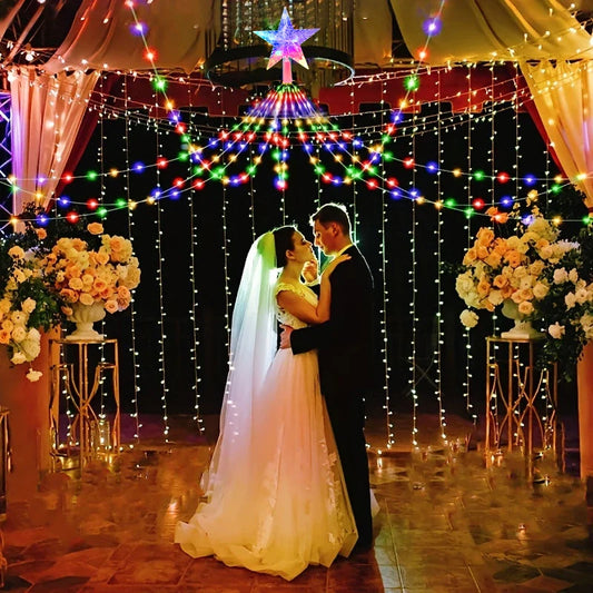 LED Outdoor Christmas Tree Lights – Waterproof Fairy String Lights (USB • 8 Modes • 2–3m)