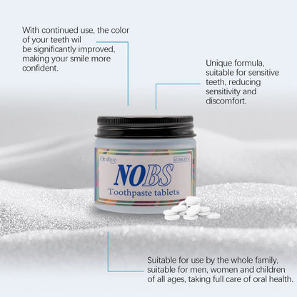 Chewable Toothpaste Tablets Remove Stains Brightening Teeth Gums Mint Flavor Travel Friendly Fresh Breath Solid Dental Tablets