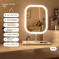 3-Color LED Desktop Vanity Mirror | Touch Control Makeup & Dressing Light