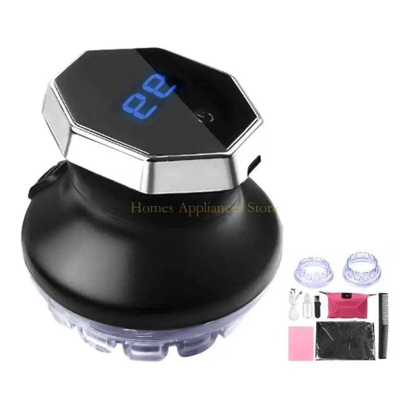 TrimOrbit™ Hair Clipper 💈 — Circular Precision with LED Display