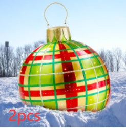 Christmas Ornament Holly Ball Outdoor Tree Decoration Christmas Balls for Yards