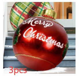 Christmas Ornament Holly Ball Outdoor Tree Decoration Christmas Balls for Yards