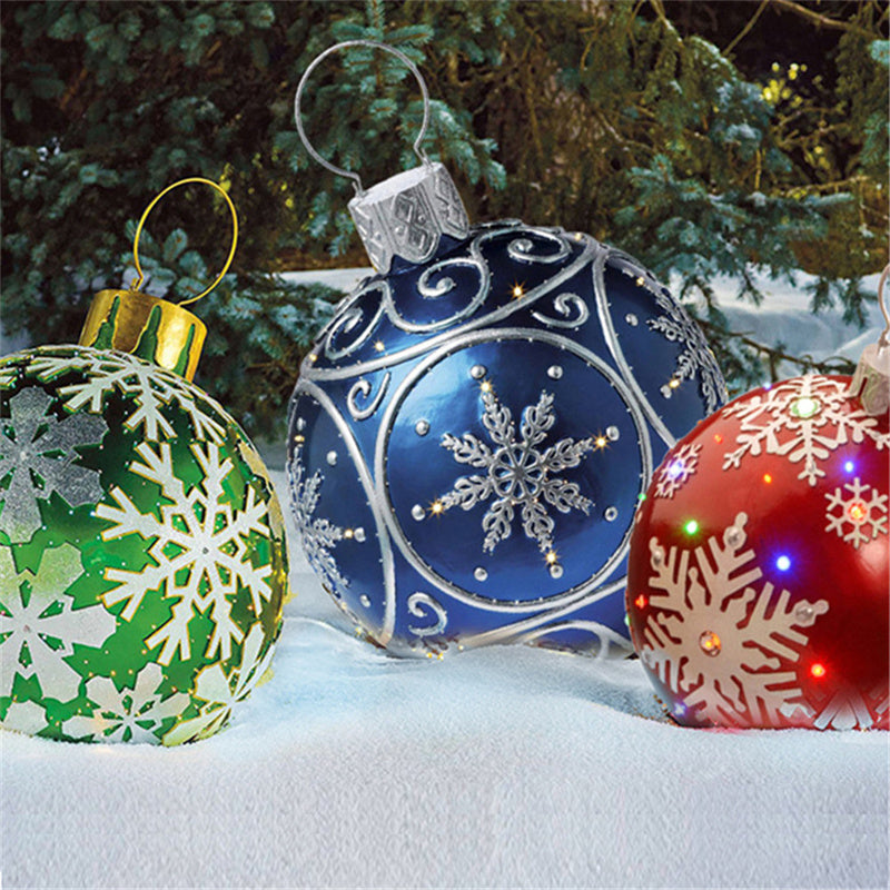 Christmas Ornament Holly Ball Outdoor Tree Decoration Christmas Balls for Yards