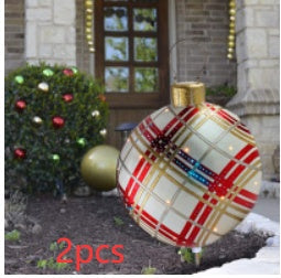 Christmas Ornament Holly Ball Outdoor Tree Decoration Christmas Balls for Yards
