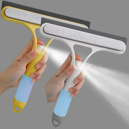 Double-Sided Window Cleaner With Spray
